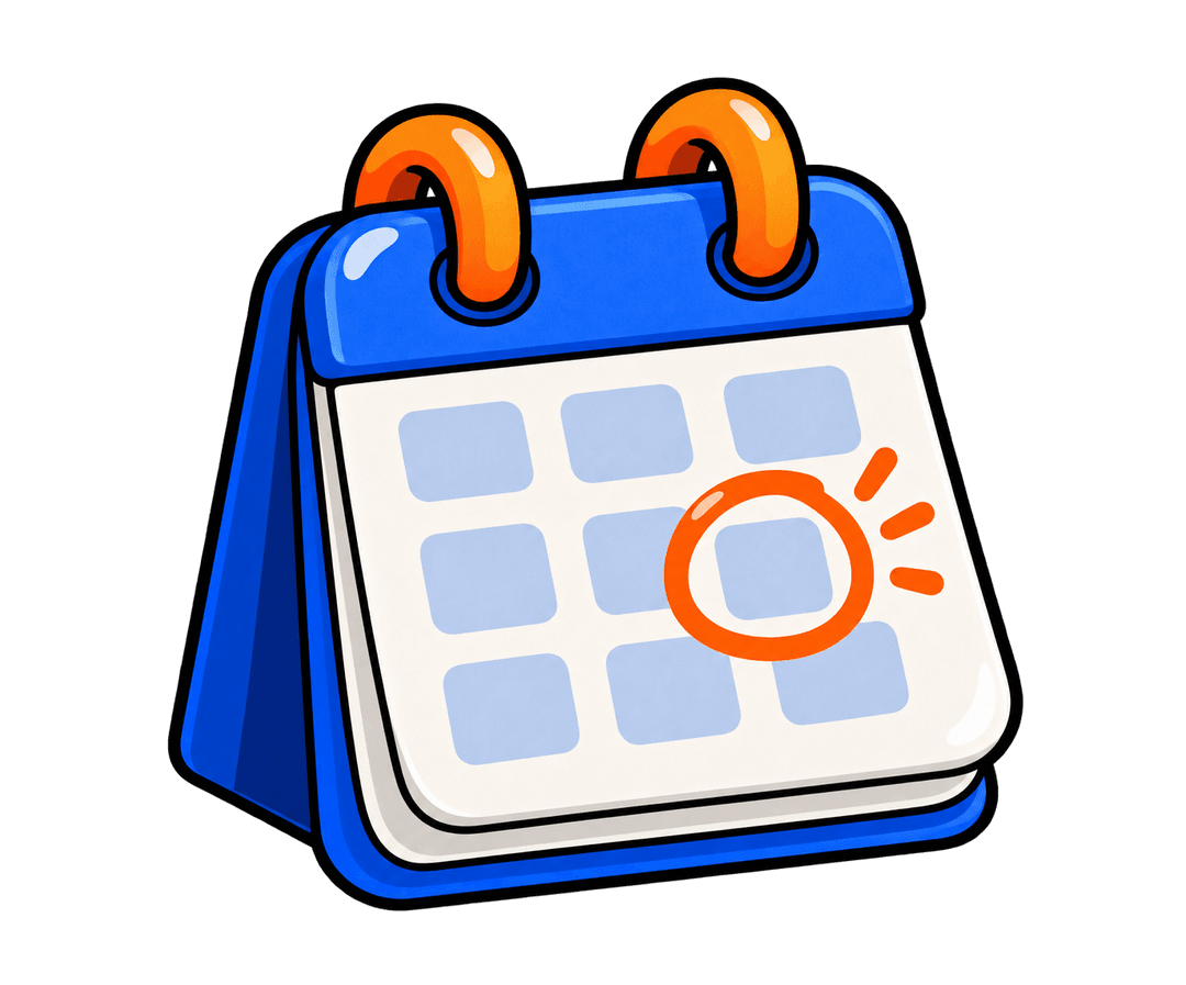 Calendário de vencimentos ilustrado